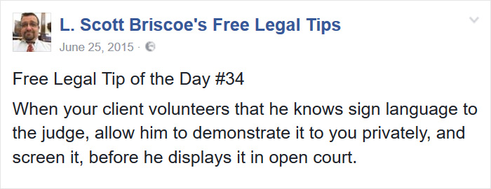 Free Legal Tips