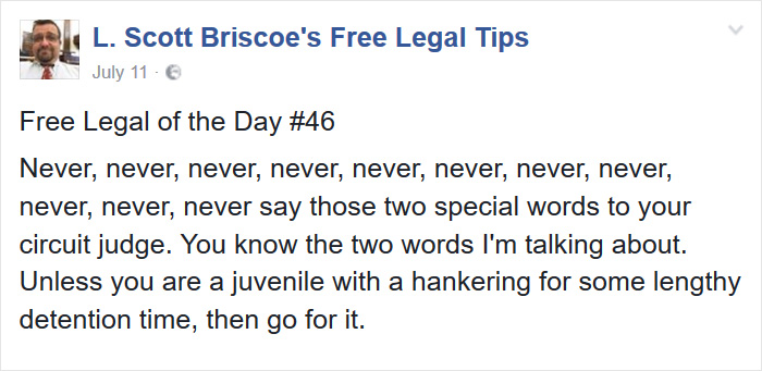 Free Legal Tips