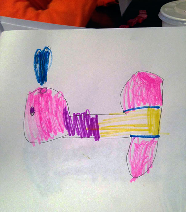 My Friends Kid Drew A "Whale"