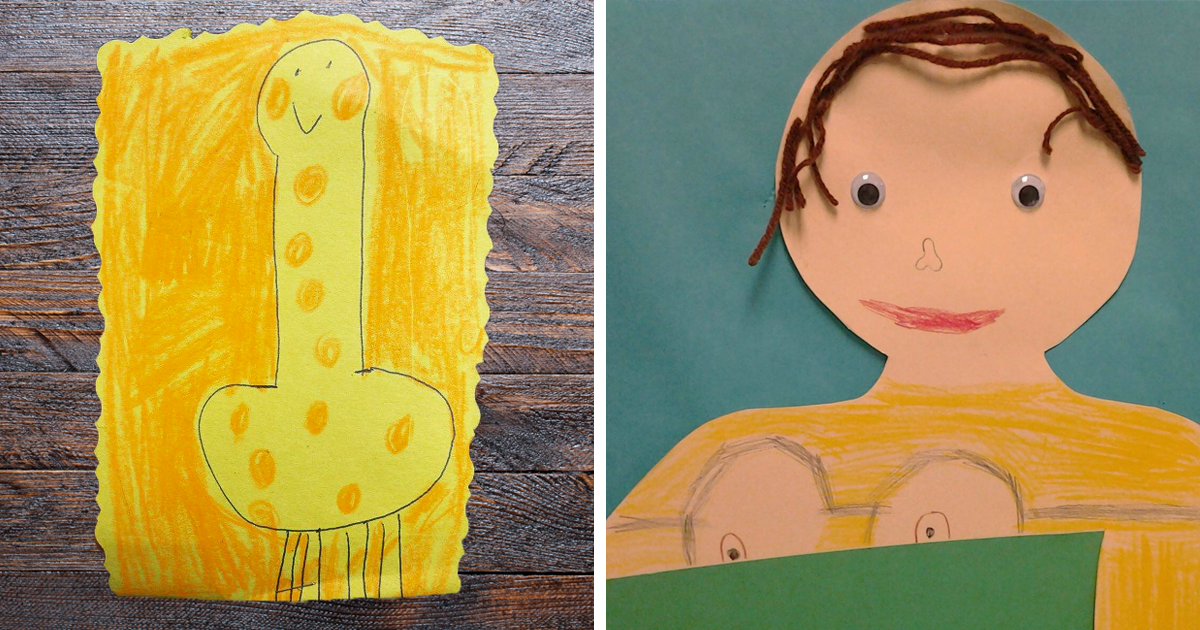 55 Innocent Kid Drawings That Look Totally NSFW
