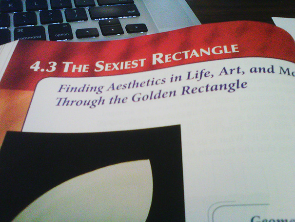 Sexiest Rectangle In The Math Textbook