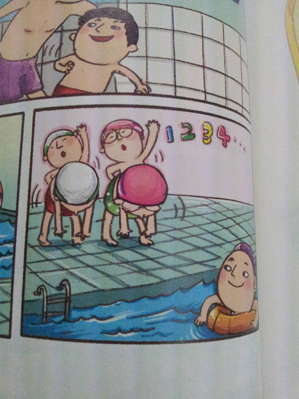 An Illustration From My English Textbook In Korea. I'm No Longer Certain What I'm Teaching