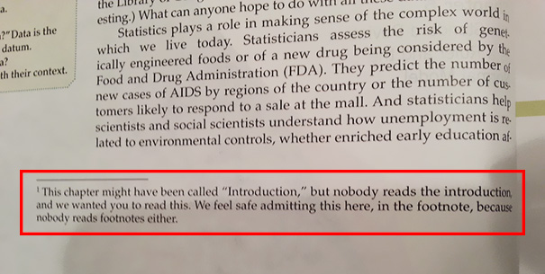 Found This On The First Page Of My Stats Textbook