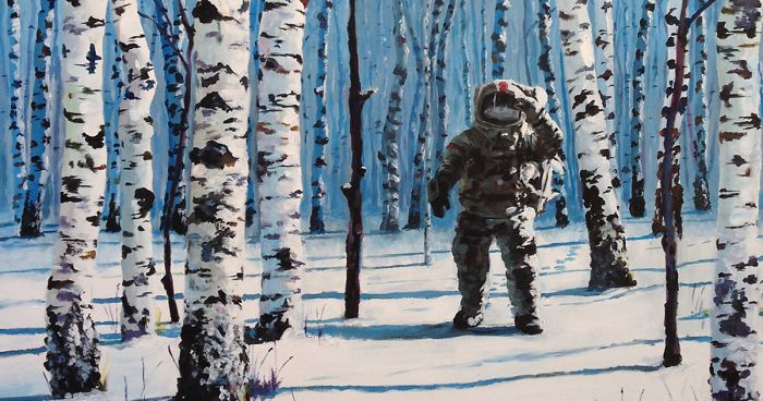 I Paint Astronauts, Flying Fruits And Bus Stops Set In The Danish Wilderness