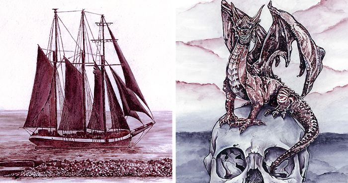 My Paintings Are Done Using Nothing But Wine