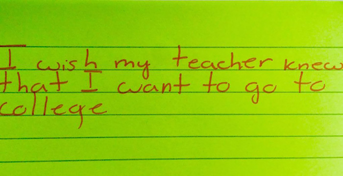 I Wish My Teacher Knew