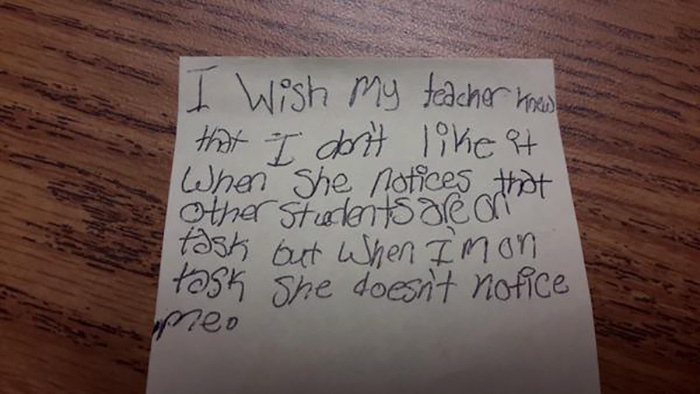 I Wish My Teacher Knew