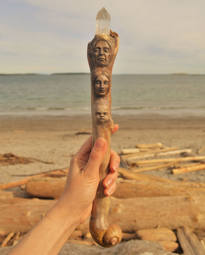 Driftwood-spirit-sculptures-debra-bernier