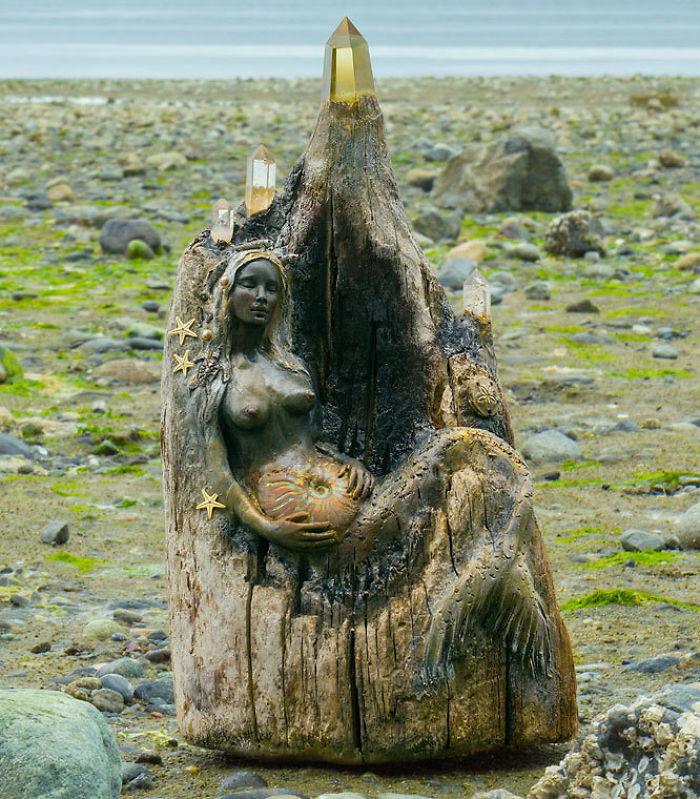 Driftwood-spirit-sculptures-debra-bernier