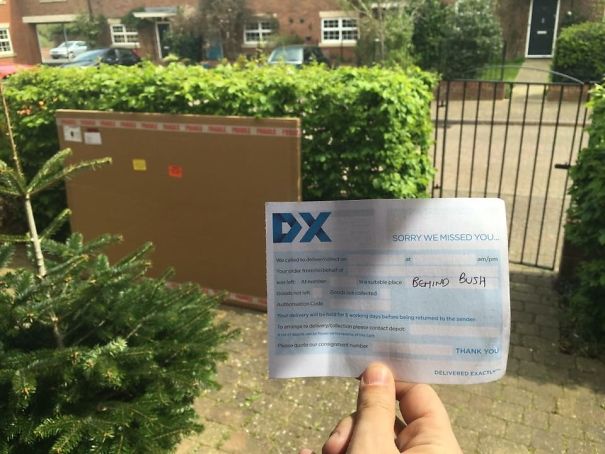 Just As Well They Left Me A Note.