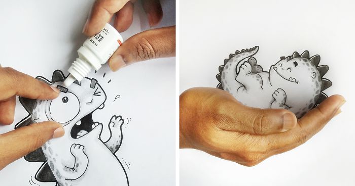 Playing With Our Little Cartoon Dragon Pet (Part 2)