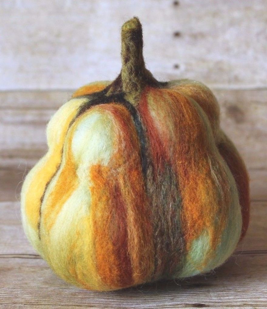 Felted Halloween And Fall Decorations