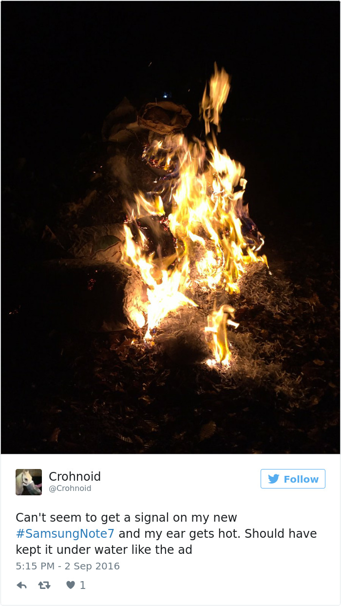 Funny Reaction To Samsung Galaxy Note 7