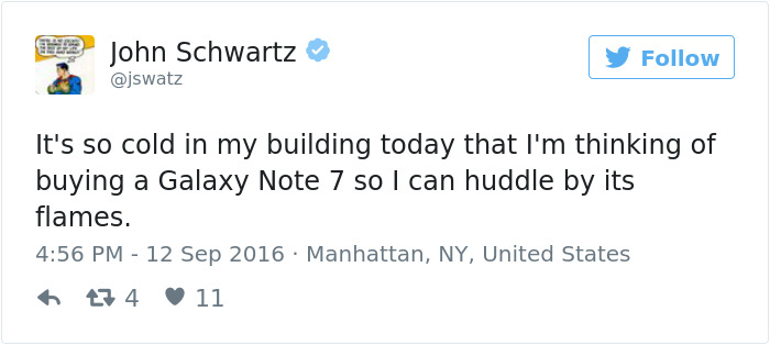 Funny Reaction To Samsung Galaxy Note 7