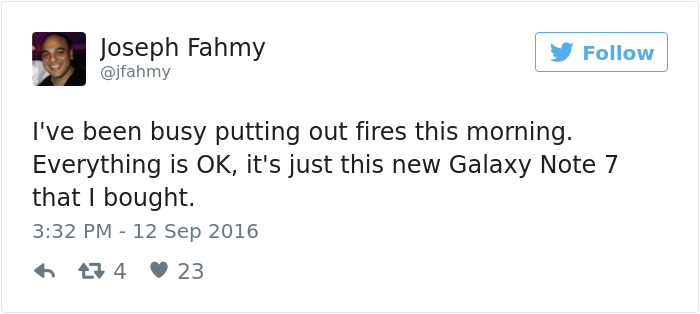 Funny Reaction To Samsung Galaxy Note 7