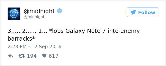 Funny Reaction To Samsung Galaxy Note 7