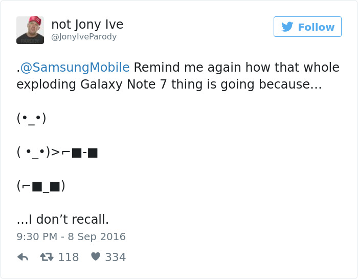 Funny Reaction To Samsung Galaxy Note 7