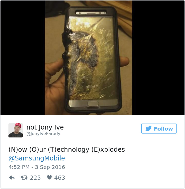 Funny Reaction To Samsung Galaxy Note 7