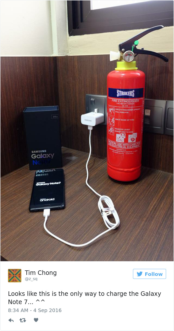 Funny Reaction To Samsung Galaxy Note 7