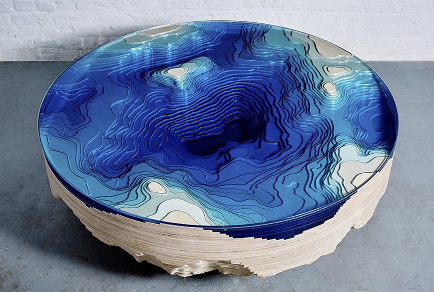 This Sea-Inspired Multilayered Table Lets You Look Into The Depths Of The Ocean This Sea-Inspired Multilayered Table Lets You Look Into The Depths Of The Ocean