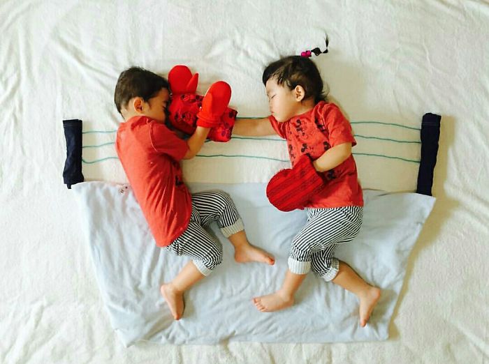 This Mom Is A Badass She Uses Her Twins For Her Flatlays