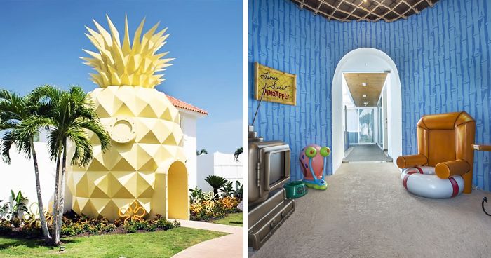 Spongebob Fans Can Now Sleep In A Real-Life Pineapple Hotel, Just Not Under The Sea