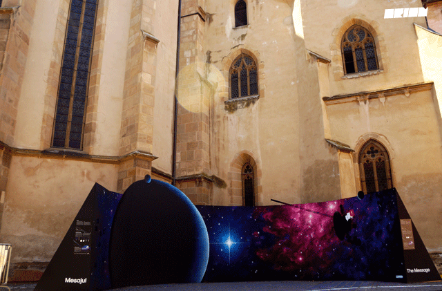 I Painted A 180° Panoramic Mural As A Tribute Celebrating The 39th Anniversary Of Nasa's Voyager 1 Spacecraft