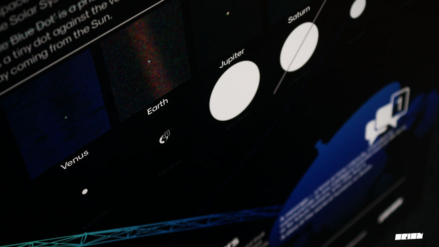 I Painted A 180° Panoramic Mural As A Tribute Celebrating The 39th Anniversary Of Nasa's Voyager 1 Spacecraft