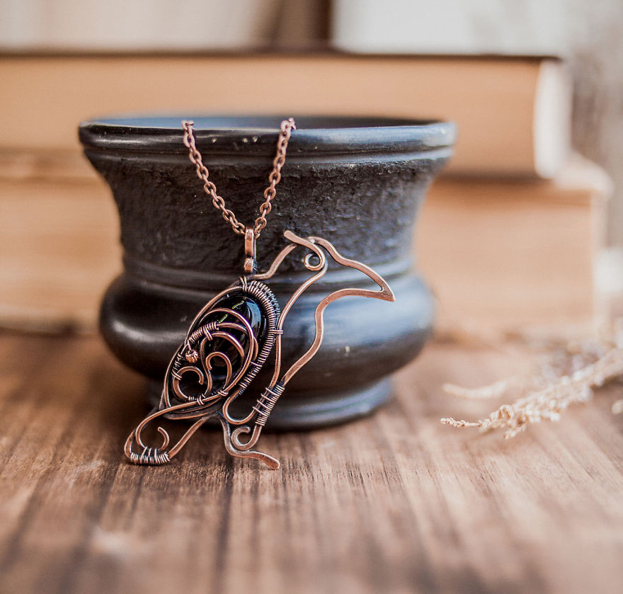 Nature And Wire - My Love. Unique Wire Wrapped Jewelry Was Inspired By Nature.