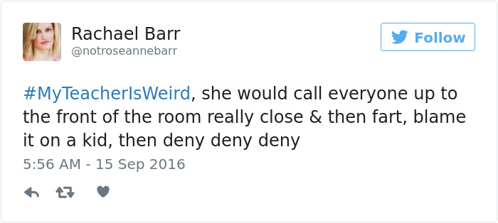 #myteacherisweird
