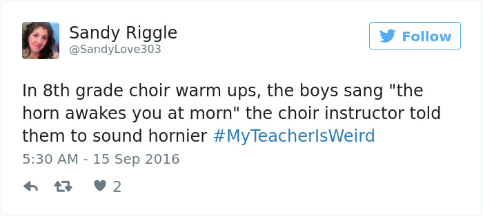#myteacherisweird