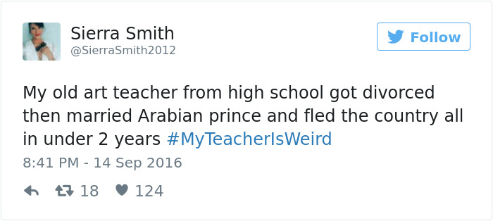 #myteacherisweird