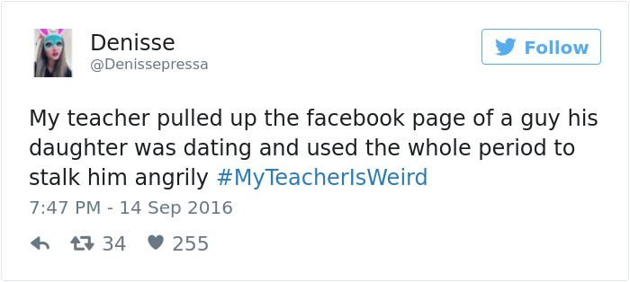 #myteacherisweird