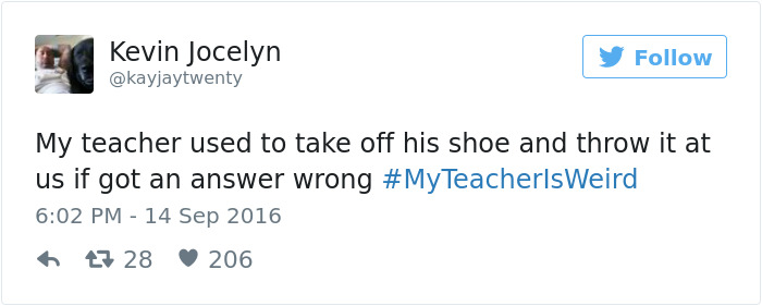 #myteacherisweird