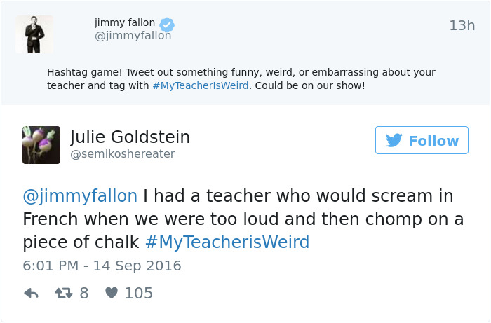 #myteacherisweird