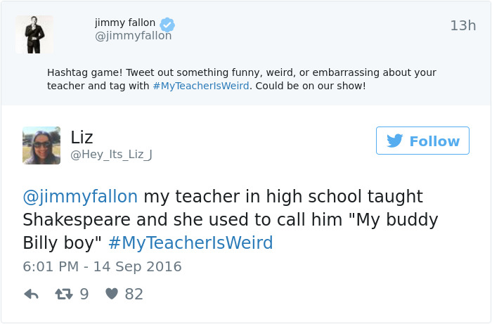 #myteacherisweird