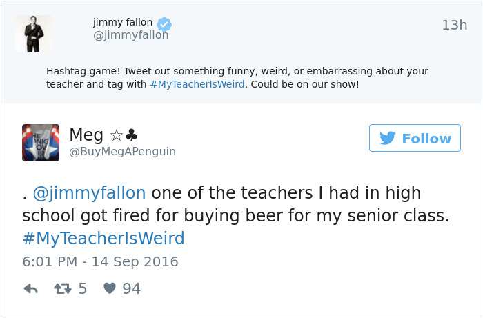 #myteacherisweird