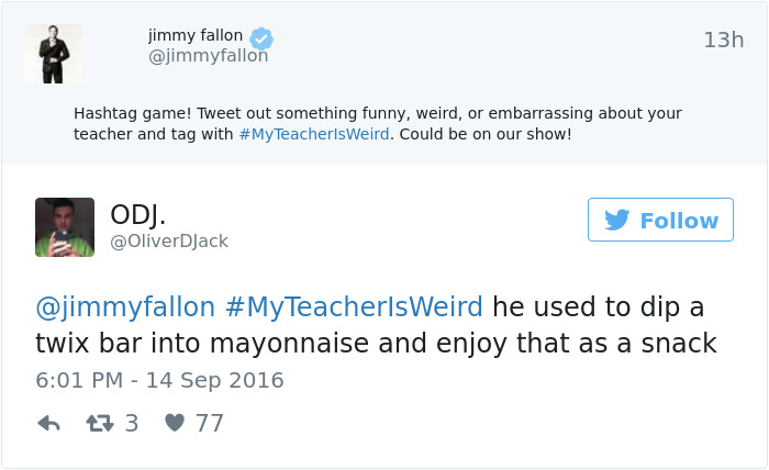 #myteacherisweird