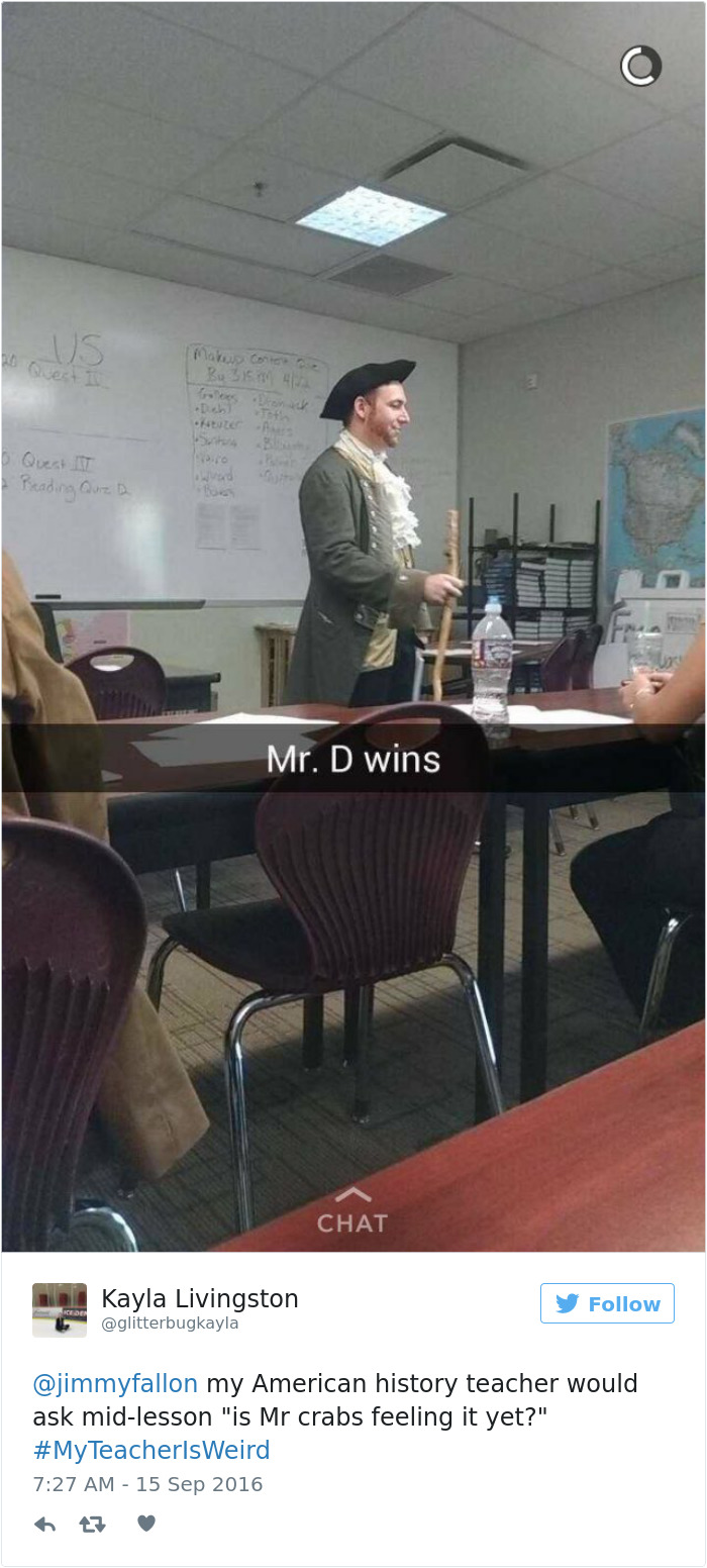 #myteacherisweird
