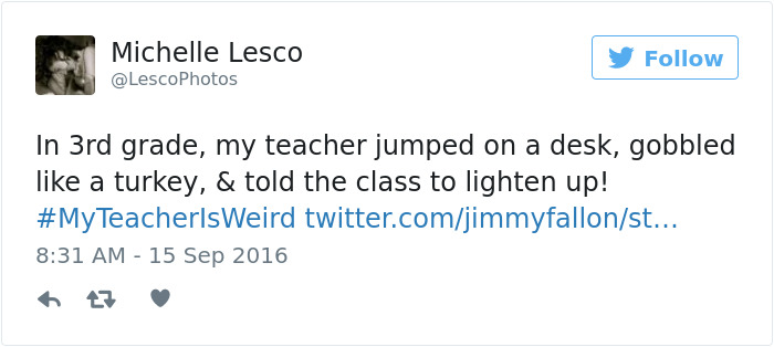 #myteacherisweird