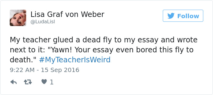 #myteacherisweird