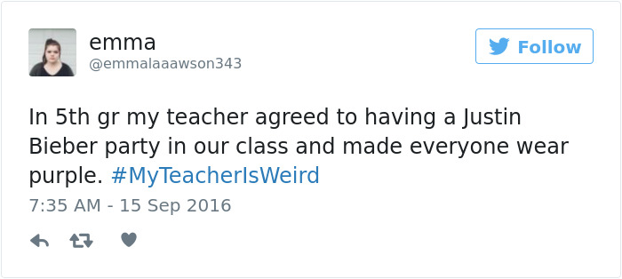 #myteacherisweird
