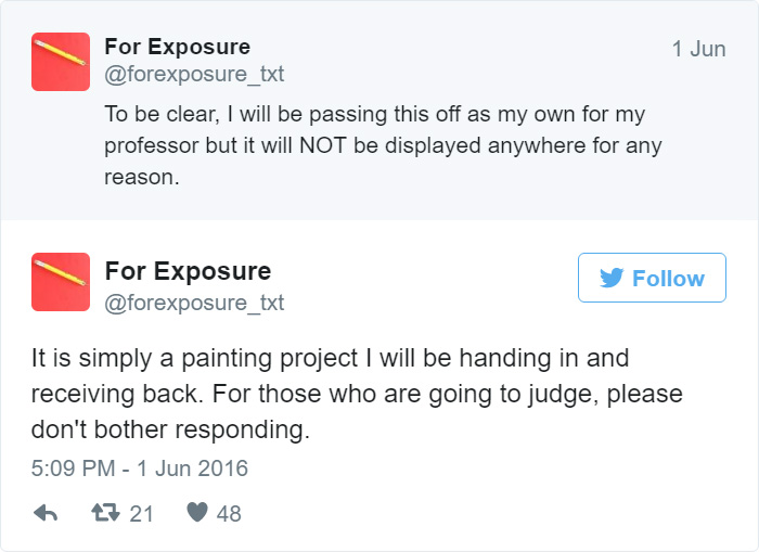 For Exposure