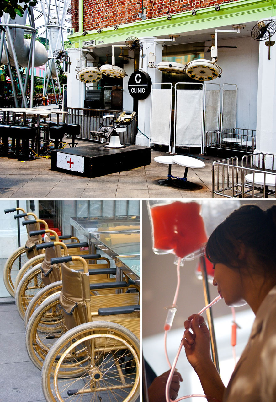 Medical Themed Bar The Clinic Bar In Singapore