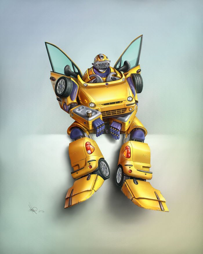 I Made This Fiat Multipla Transformer Digital Art