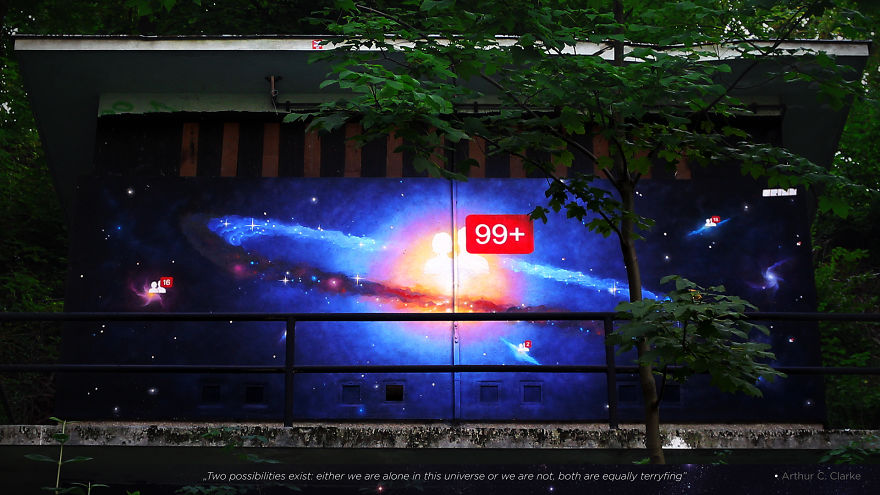 My Mural Reminds People We Might Not Be Alone In The Universe My Mural Reminds People We Might Not Be Alone In The Universe