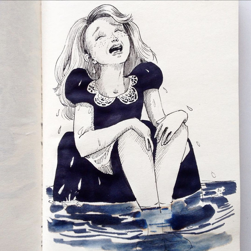 I'm Doing A Drawing A Day About Alice In Wonderland