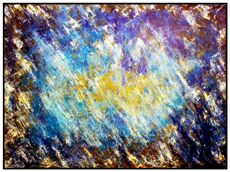 Abstract Colour Compositions Using Acrylic Paint