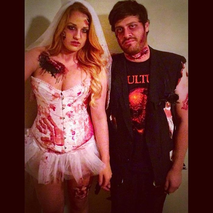 Death Metal Zombie Bride And Groom