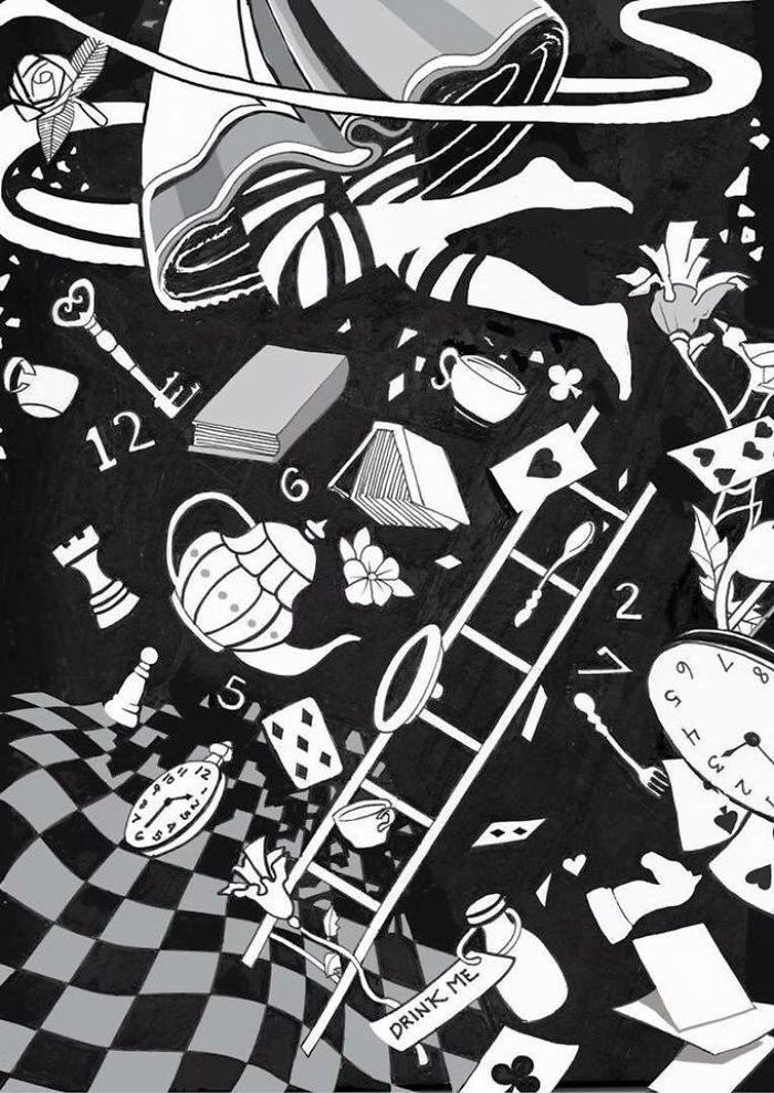 My Husband Created Art Inspired By "Alice In Wonderland"